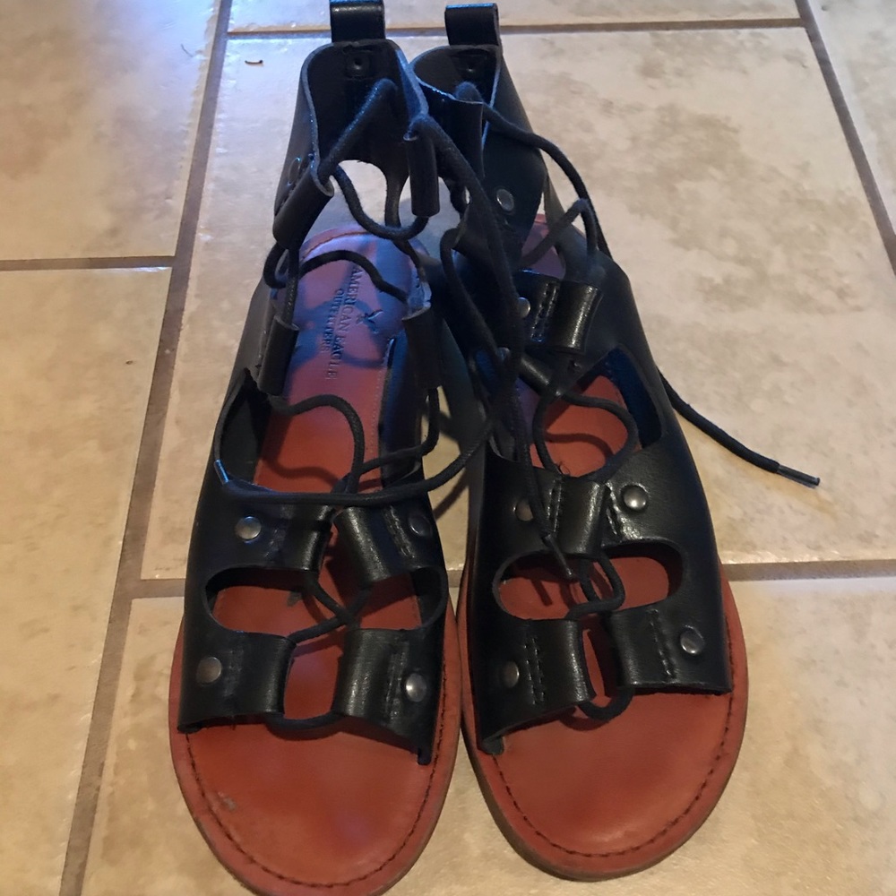 Lace up sandals